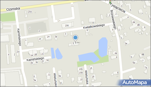 Opole, Kwiatkowskiego Eugeniusza, 7, mapa Opola