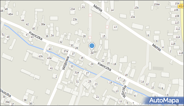 Opole, Kwoczka Jana, 24, mapa Opola