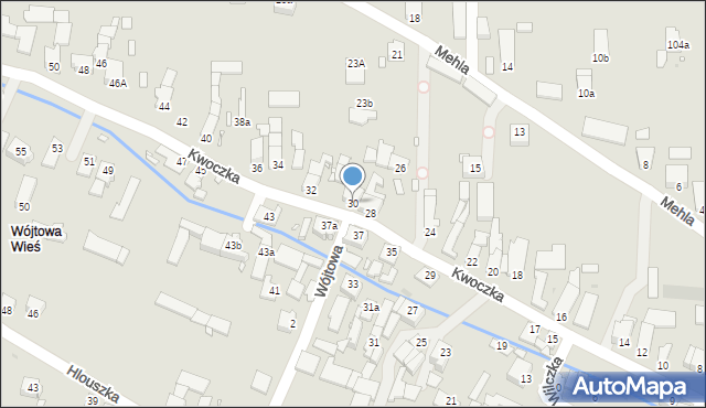 Opole, Kwoczka Jana, 30, mapa Opola