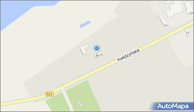 Prabuty, Kwidzyńska, 26, mapa Prabuty