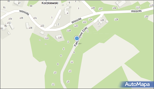 Prądnik Korzkiewski, Kwietniowe Doły, 7, mapa Prądnik Korzkiewski