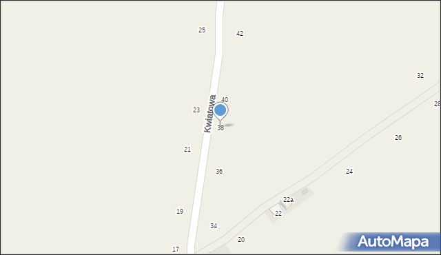 Radziszów, Kwiatowa, 38, mapa Radziszów