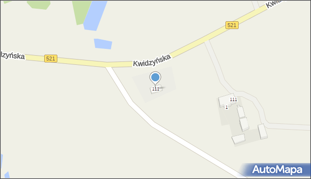 Rakowiec, Kwidzyńska, 111, mapa Rakowiec