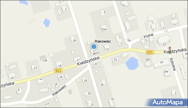 Rakowiec, Kwidzyńska, 19, mapa Rakowiec