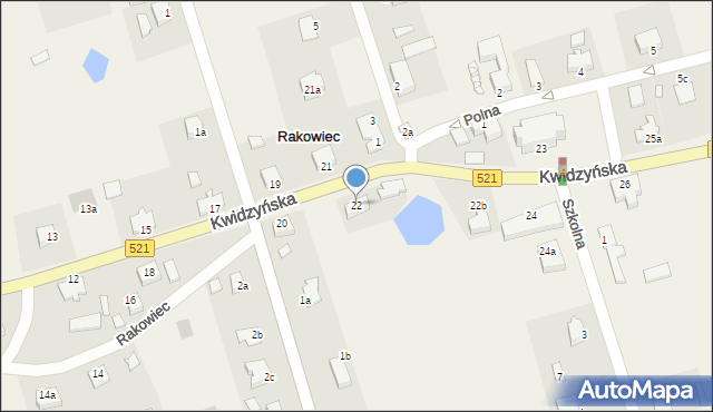 Rakowiec, Kwidzyńska, 22, mapa Rakowiec