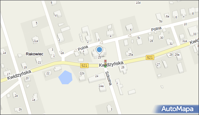 Rakowiec, Kwidzyńska, 23, mapa Rakowiec