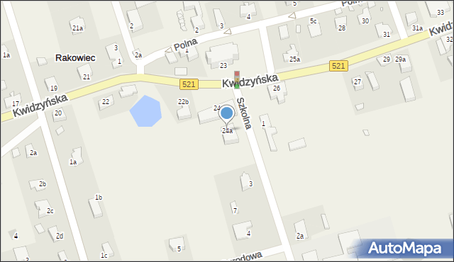 Rakowiec, Kwidzyńska, 24a, mapa Rakowiec