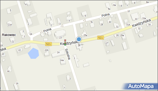 Rakowiec, Kwidzyńska, 26, mapa Rakowiec