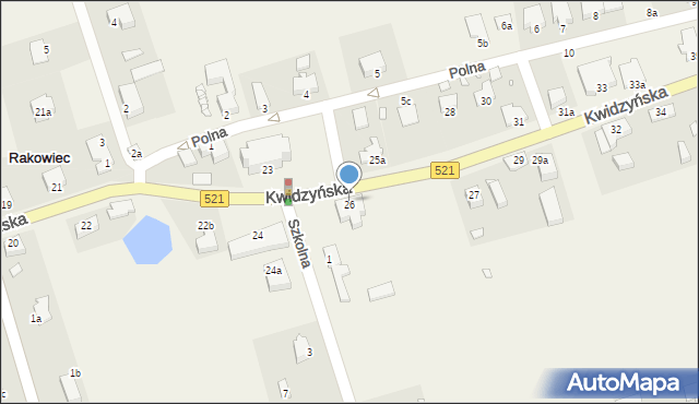 Rakowiec, Kwidzyńska, 26a, mapa Rakowiec