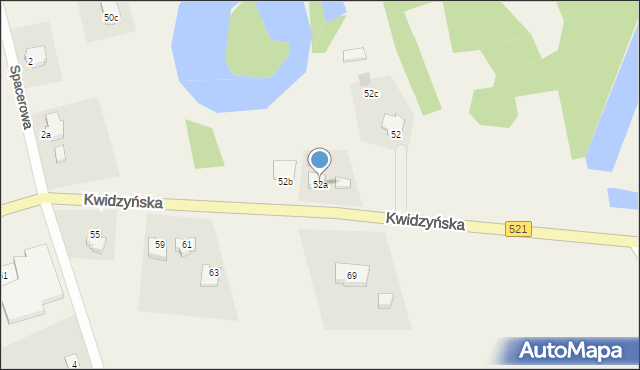 Rakowiec, Kwidzyńska, 52a, mapa Rakowiec