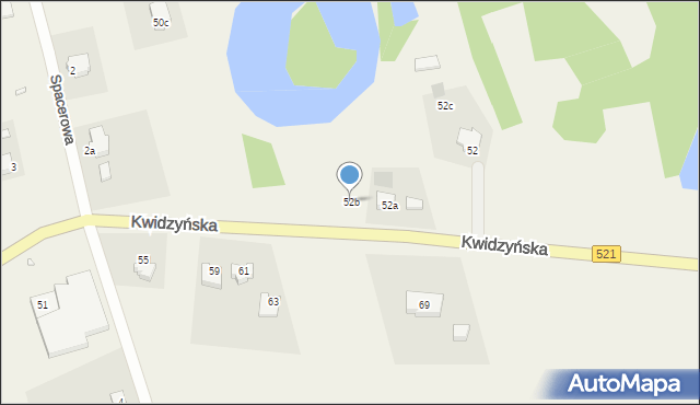 Rakowiec, Kwidzyńska, 52b, mapa Rakowiec