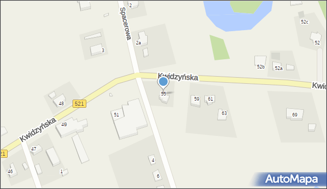 Rakowiec, Kwidzyńska, 55, mapa Rakowiec