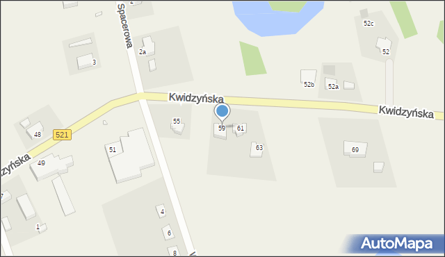 Rakowiec, Kwidzyńska, 59, mapa Rakowiec