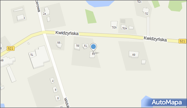 Rakowiec, Kwidzyńska, 63, mapa Rakowiec