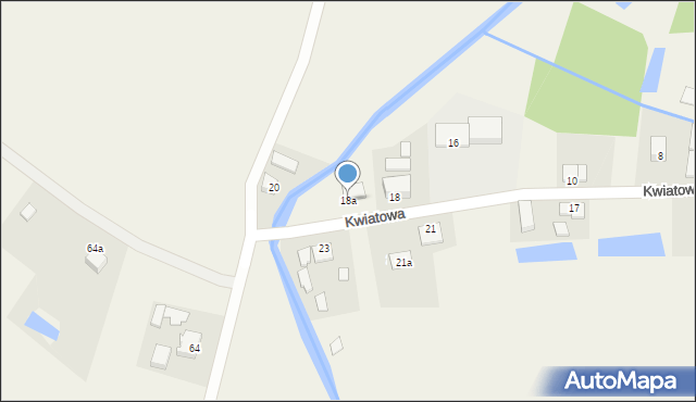 Rozpędziny, Kwiatowa, 18a, mapa Rozpędziny