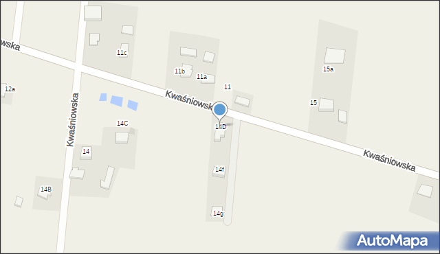 Ryczówek, Kwaśniowska, 14D, mapa Ryczówek