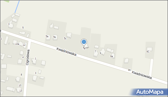 Ryczówek, Kwaśniowska, 7a, mapa Ryczówek