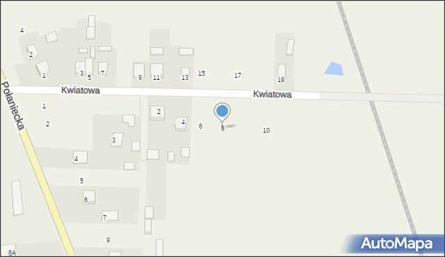 Rytwiany, Kwiatowa, 8, mapa Rytwiany