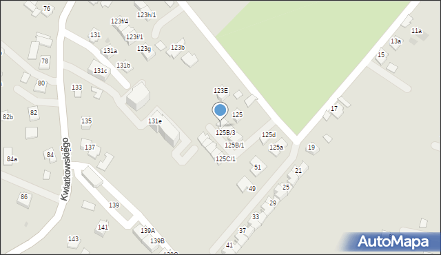 Rzeszów, Kwiatkowskiego Eugeniusza, 125B/4, mapa Rzeszów