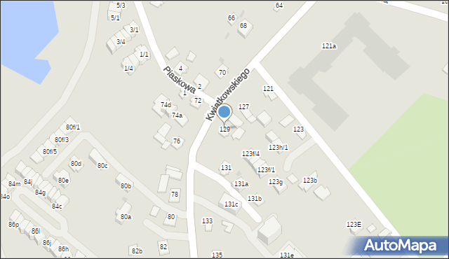 Rzeszów, Kwiatkowskiego Eugeniusza, 129, mapa Rzeszów