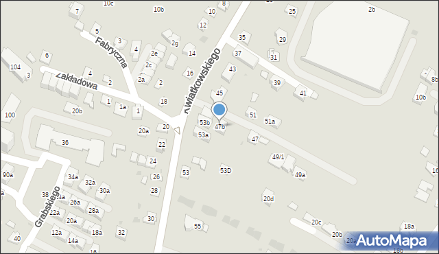 Rzeszów, Kwiatkowskiego Eugeniusza, 47b, mapa Rzeszów