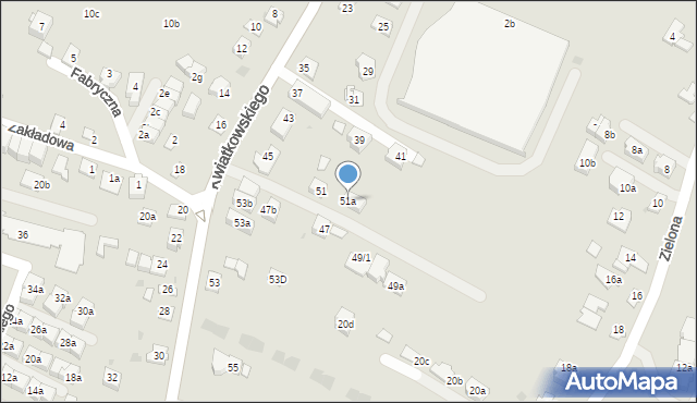 Rzeszów, Kwiatkowskiego Eugeniusza, 51a, mapa Rzeszów