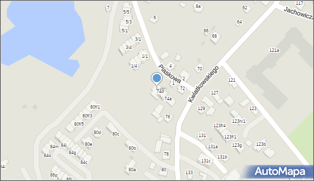 Rzeszów, Kwiatkowskiego Eugeniusza, 74e, mapa Rzeszów