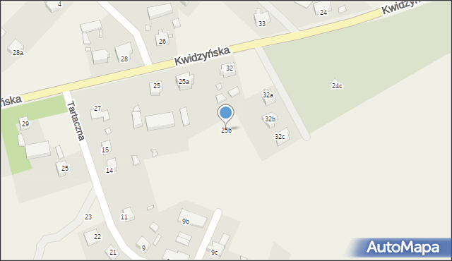 Sadlinki, Kwidzyńska, 25b, mapa Sadlinki