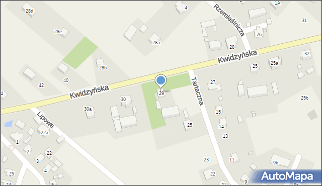 Sadlinki, Kwidzyńska, 29, mapa Sadlinki