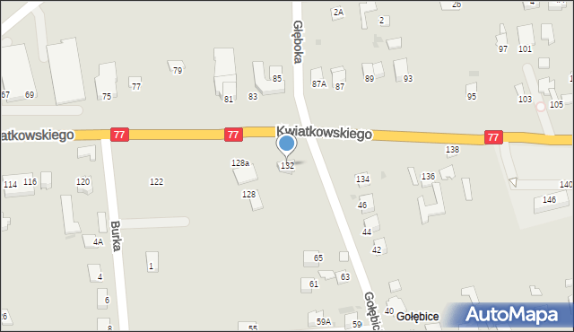Sandomierz, Kwiatkowskiego Eugeniusza, 132, mapa Sandomierza