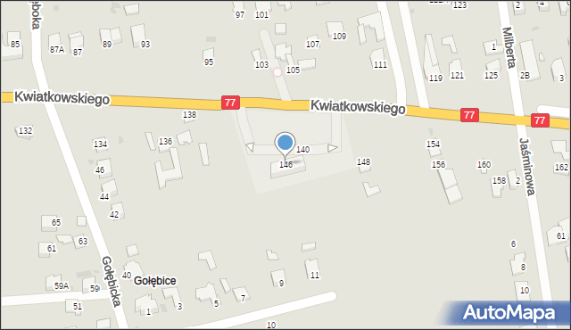 Sandomierz, Kwiatkowskiego Eugeniusza, 146, mapa Sandomierza