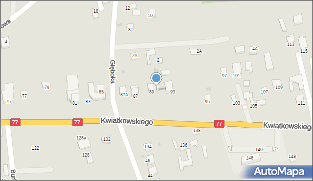 Sandomierz, Kwiatkowskiego Eugeniusza, 91, mapa Sandomierza