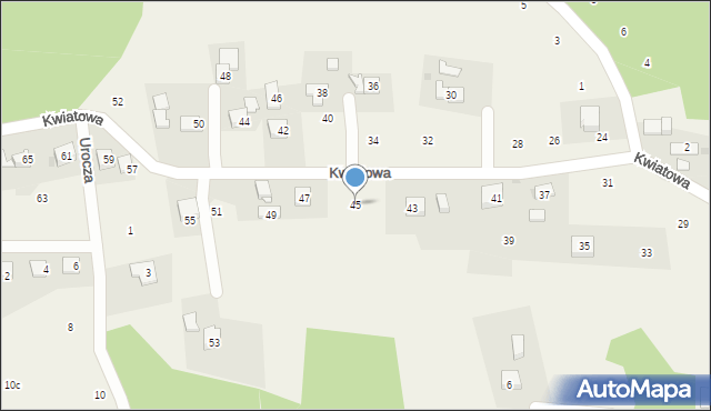 Siepraw, Kwiatowa, 45, mapa Siepraw