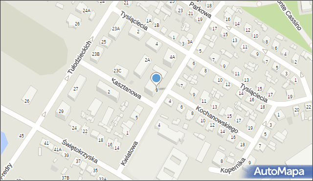 Sierpc, Kwiatowa, 9, mapa Sierpc