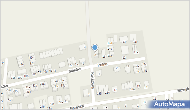 Skarbimierz-Osiedle, Kwiatowa, 2, mapa Skarbimierz-Osiedle