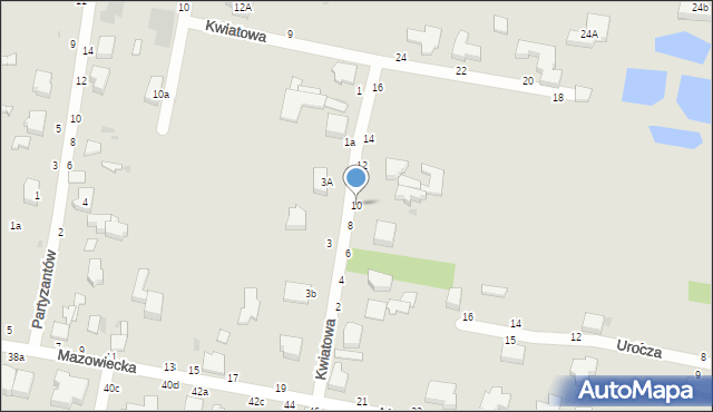 Skierniewice, Kwiatowa, 10, mapa Skierniewic