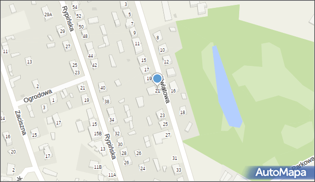 Skrwilno, Kwiatowa, 21, mapa Skrwilno