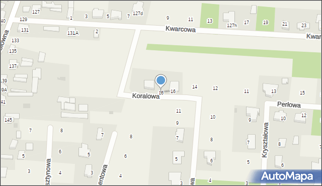 Smardzewice, Kwarcowa, 16, mapa Smardzewice