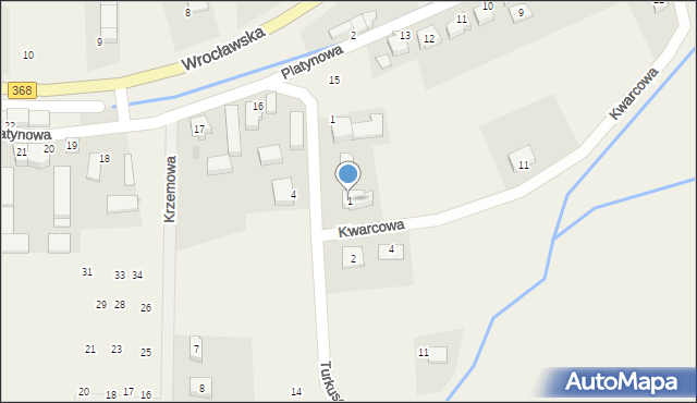 Smardzów, Kwarcowa, 1, mapa Smardzów