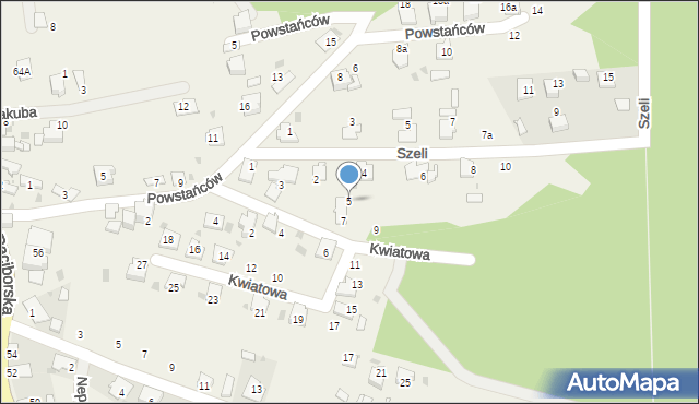 Solarnia, Kwiatowa, 5, mapa Solarnia