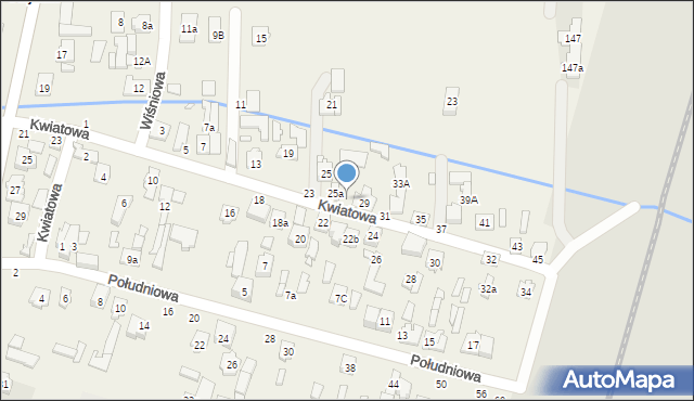 Stojadła, Kwiatowa, 27, mapa Stojadła