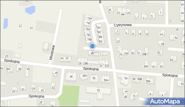 Straszyn, Kwiatowa, 80, mapa Straszyn