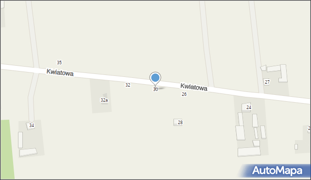 Sulejów, Kwiatowa, 30, mapa Sulejów