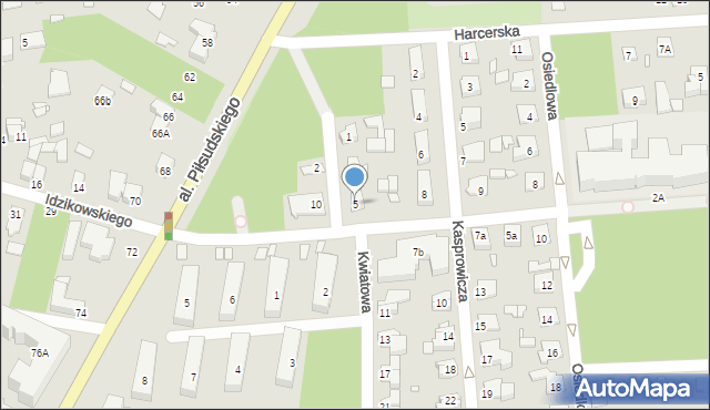 Sulejówek, Kwiatowa, 5, mapa Sulejówek