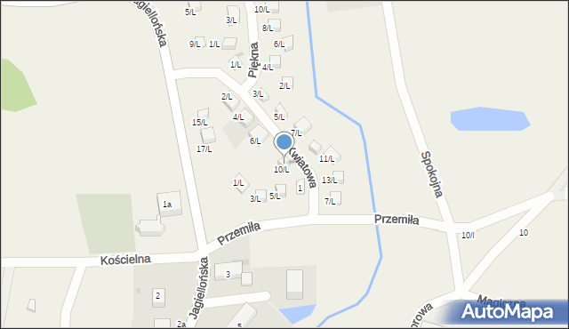 Sulistrowice, Kwiatowa, 10l, mapa Sulistrowice