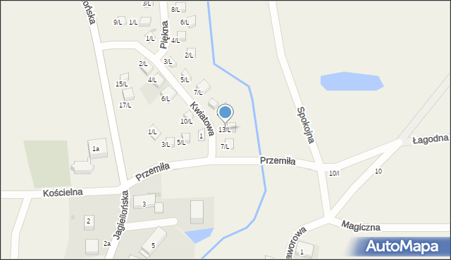 Sulistrowice, Kwiatowa, 13/L, mapa Sulistrowice