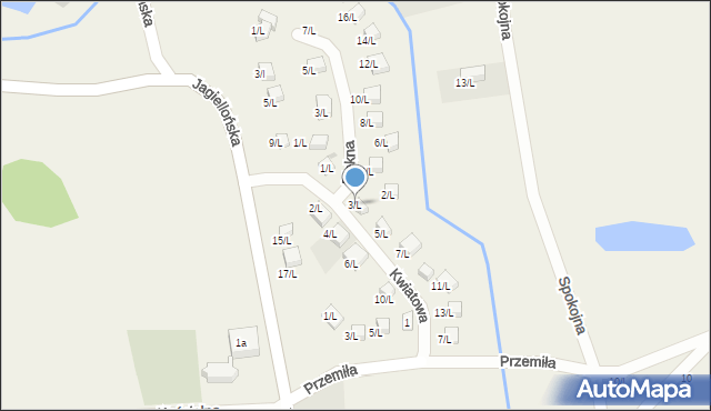 Sulistrowice, Kwiatowa, 3/L, mapa Sulistrowice