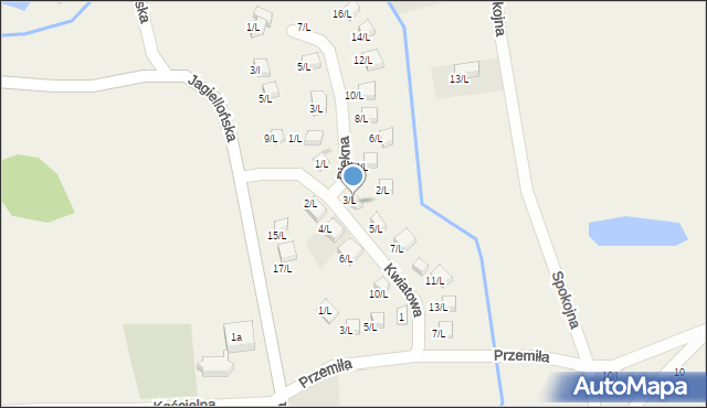 Sulistrowice, Kwiatowa, 3l, mapa Sulistrowice