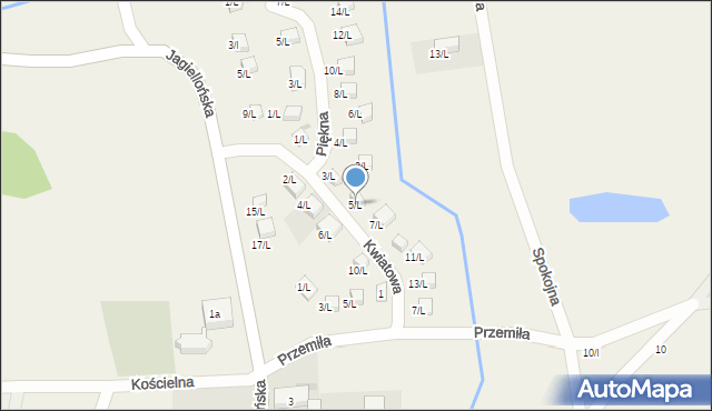 Sulistrowice, Kwiatowa, 5/L, mapa Sulistrowice