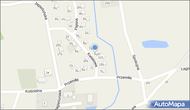 Sulistrowice, Kwiatowa, 9/L, mapa Sulistrowice